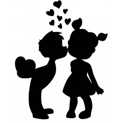 niños beso