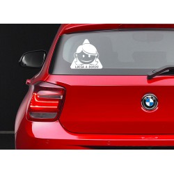 pegatina bebé a bordo para coche niña