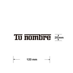 Tu nombre personalizado