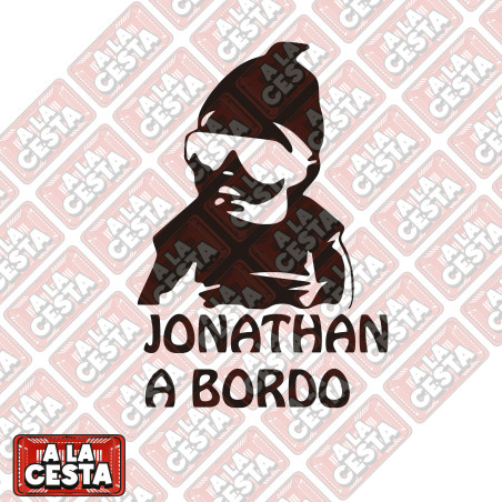 pegatina bebé a bordo para coche gafas