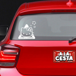 BEBÉ A BORDO HELLO KITTY