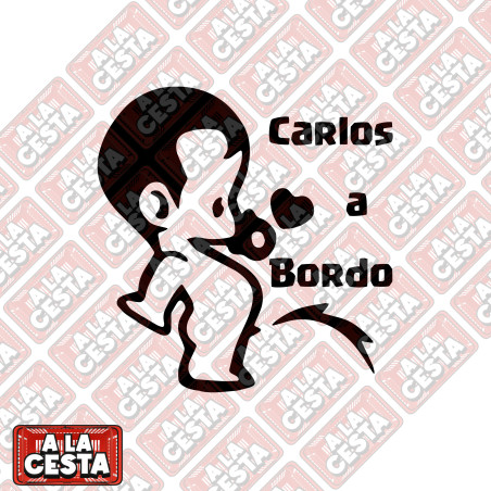 pegatina bebé a bordo para coche tengo pipi