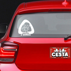 pegatina bebé a bordo para coche guiño