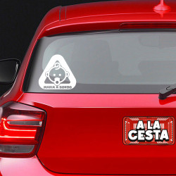 pegatina bebé a bordo para coche rizo
