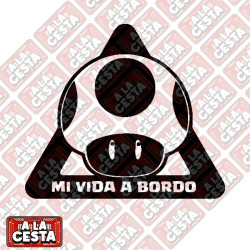 pegatina bebé a bordo para coche Seta Toad