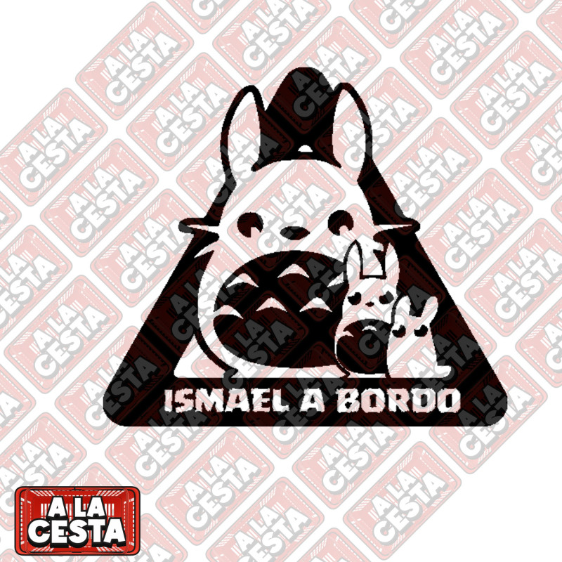 pegatina bebé a bordo para coche Mi vecino Totoro