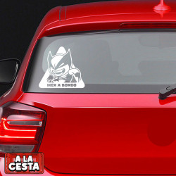 pegatina bebé a bordo para coche lobezno