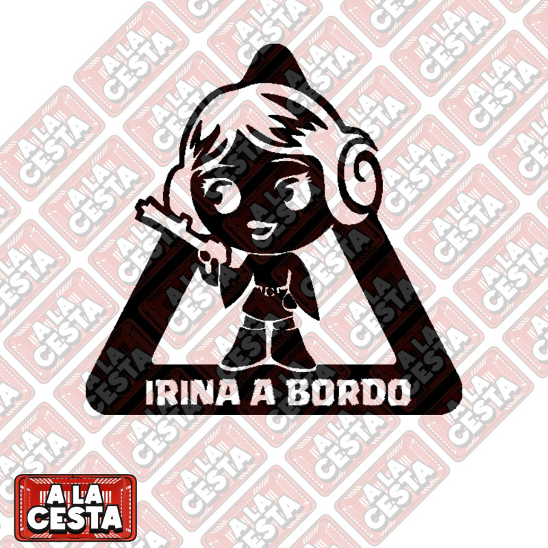 pegatina bebé a bordo para coche Princesa Leia Star Wars