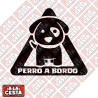 pegatina PERRO a bordo para coche cachorro