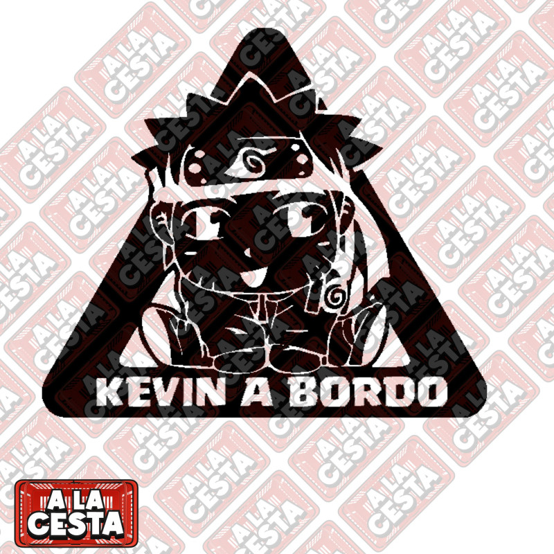 pegatina bebé a bordo para coche Naruto