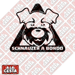 pegatina PERRO a bordo para SCHNAUZER