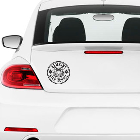 Pegatina Sticker vinilo Stranger Things HIGH SCHOOL HAWKINS 1983