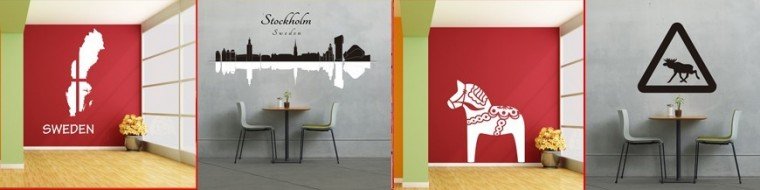 Vinilos decorativos de Suecia Sweden | Diseños exclusivos - ALACESTA.com