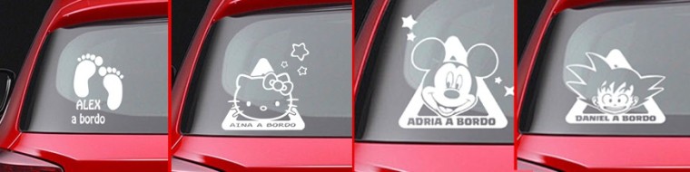 Vinilos y pegatinas para coches | Diseños originales de bebé a bordo – ALACESTA