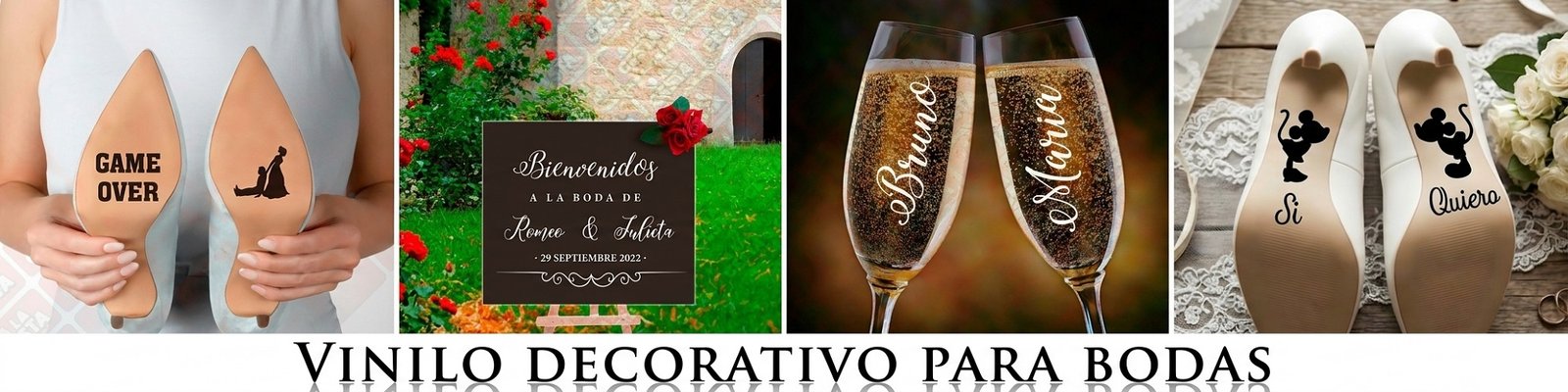 VINILOS DECORATIVOS BODAS EVENTOS
