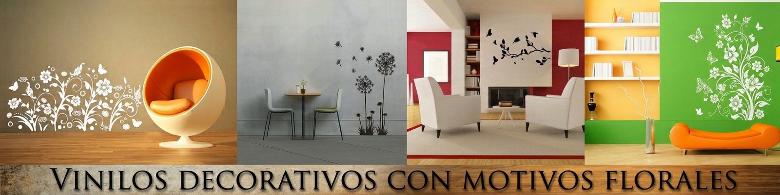 VINILOS DECORATIVOS CON MOTIVOS FLORALES