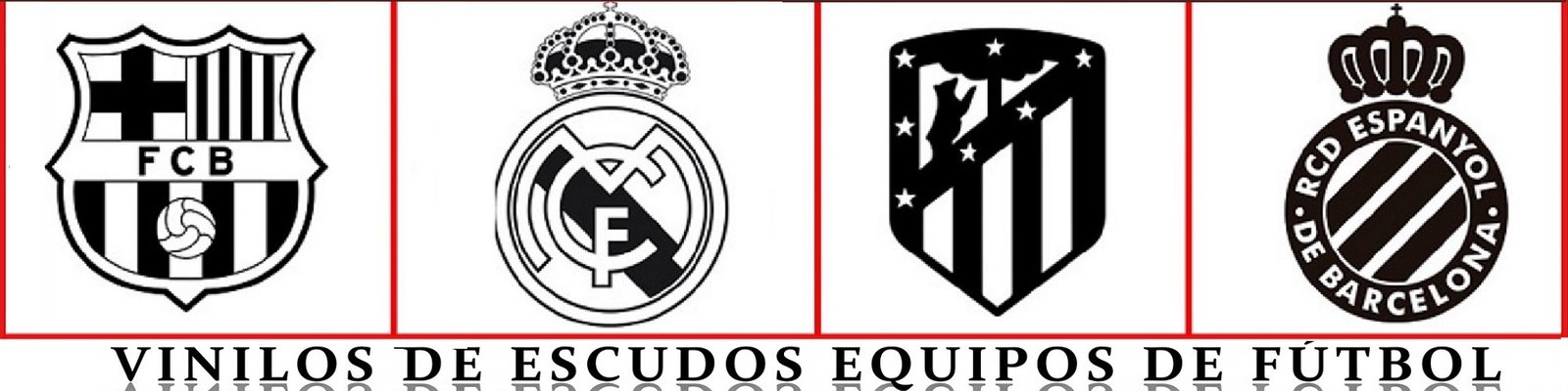 VINILO DECORATIVOS DE ESCUDOS EQUIPOS DE FUTBOL